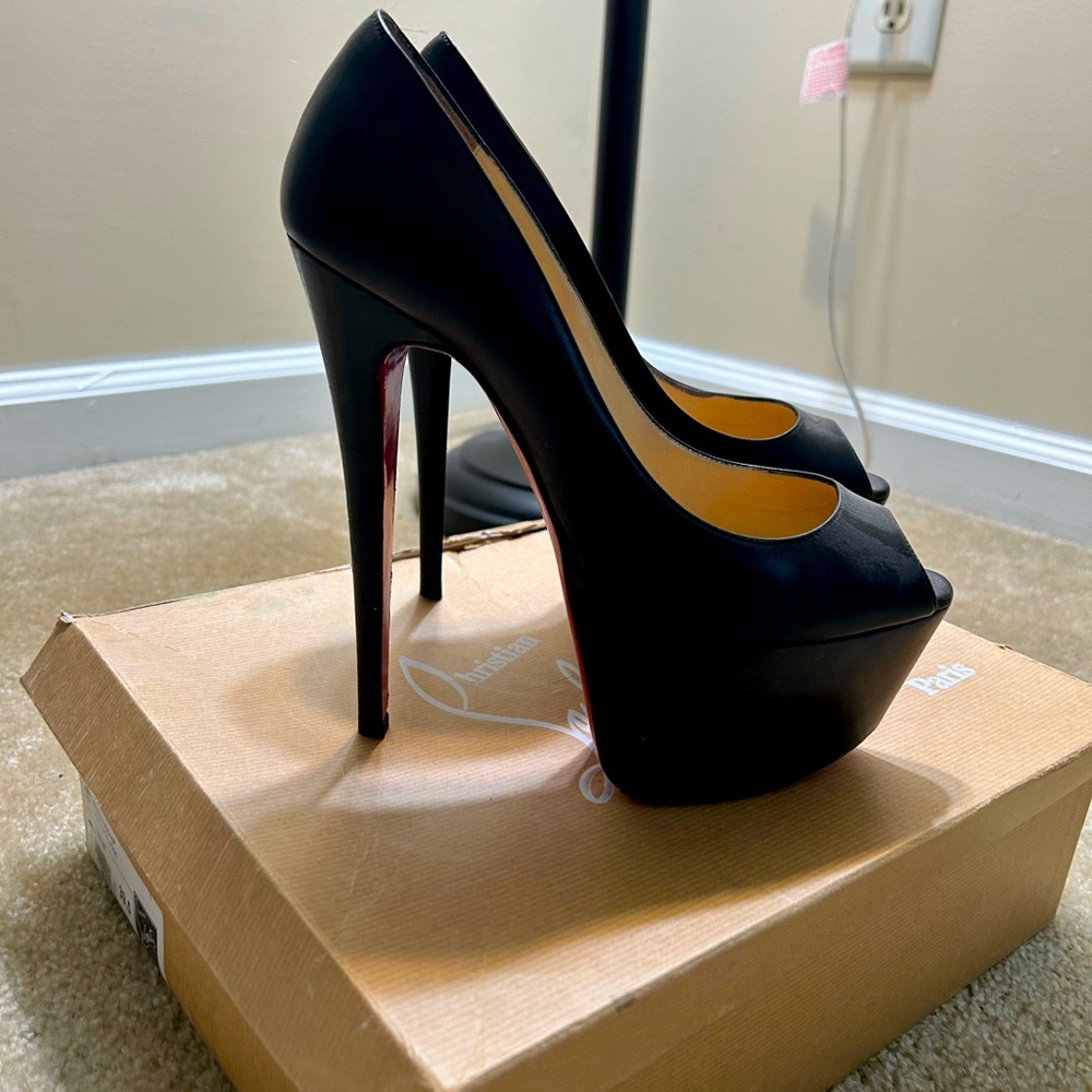 Christian Louboutin - Jamie 160 KiD/CUOIO H/P - Black Size 39.5